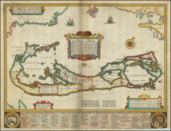 78-Bermuda Map By John Speed