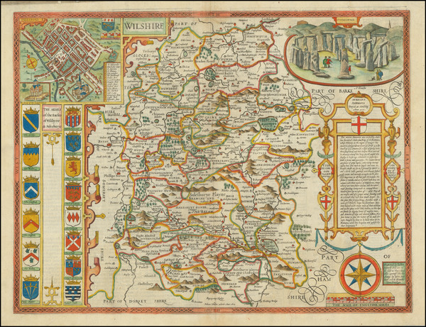 41-British Counties Map By John Speed