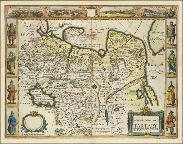 59-Alaska, China, Central Asia & Caucasus and Russia in Asia Map By John Speed