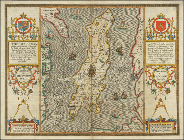 18-British Isles and British Counties Map By John Speed