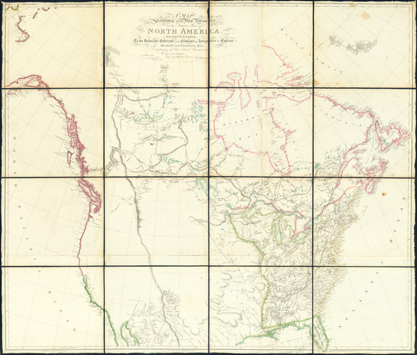 97-United States and North America Map By Aaron Arrowsmith