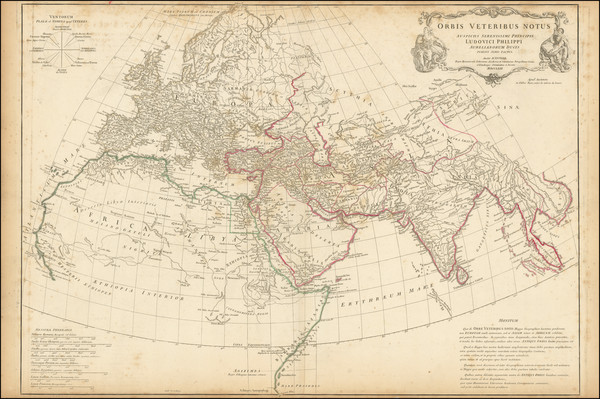 47-World, Asia and Africa Map By Jean-Baptiste Bourguignon d'Anville