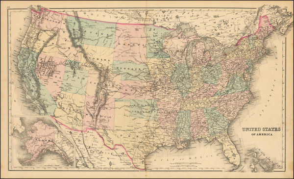 66-United States Map By O.W. Gray