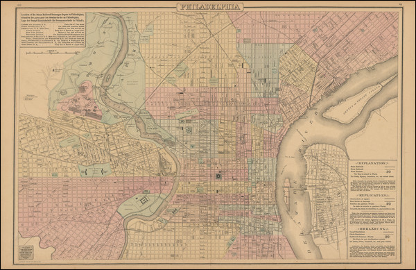 15-Philadelphia Map By O.W. Gray