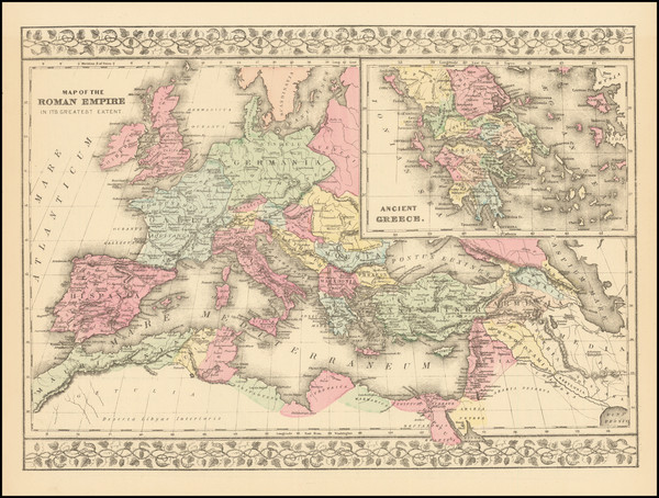 74-Europe Map By Samuel Augustus Mitchell