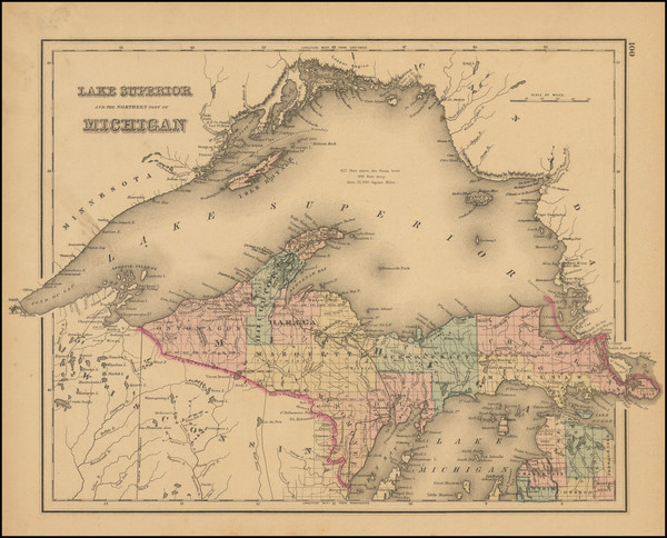64-Midwest and Michigan Map By O.W. Gray