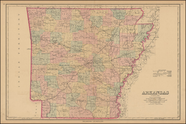 31-Arkansas Map By O.W. Gray