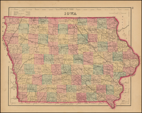 78-Iowa Map By O.W. Gray