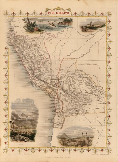 33-South America Map By John Tallis