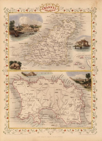 30-Europe and British Isles Map By John Tallis