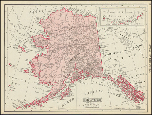 81-Alaska Map By Rand McNally & Company