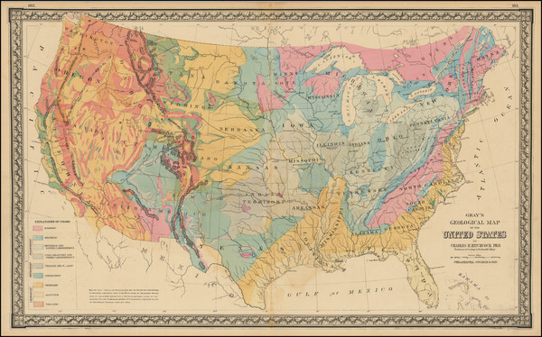 37-United States Map By O.W. Gray & Son