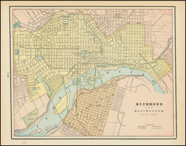 28-Virginia Map By George F. Cram