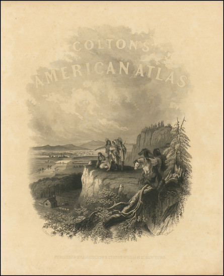 80-Title Pages Map By Joseph Hutchins Colton