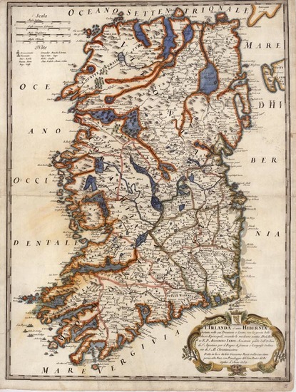 34-Ireland Map By Giacomo Giovanni Rossi