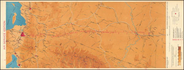 30-Utah, Utah and Wyoming Map By U.S. Army Air Corps