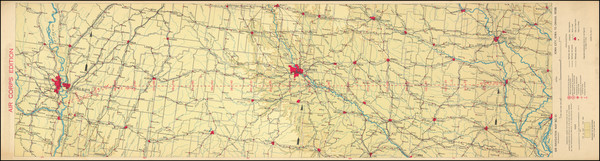 69-Iowa and Nebraska Map By U.S. Army Air Corps