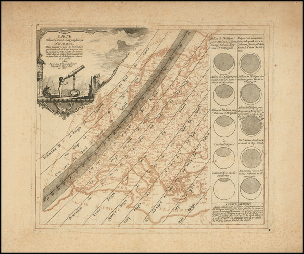 41-Europe and Celestial Maps Map By Louis Charles Desnos