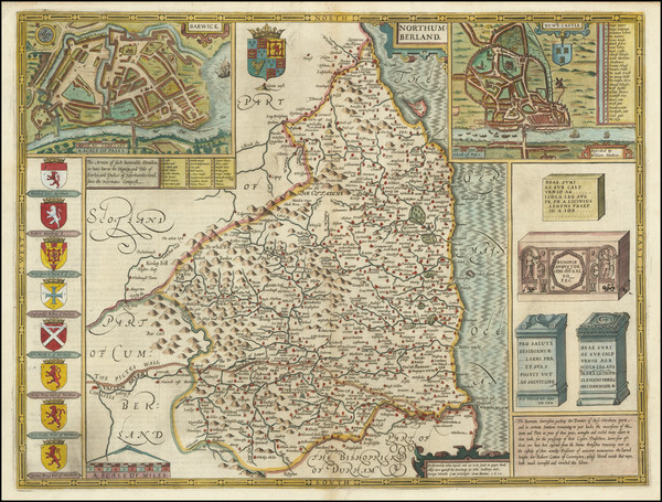 80-British Counties Map By John Speed