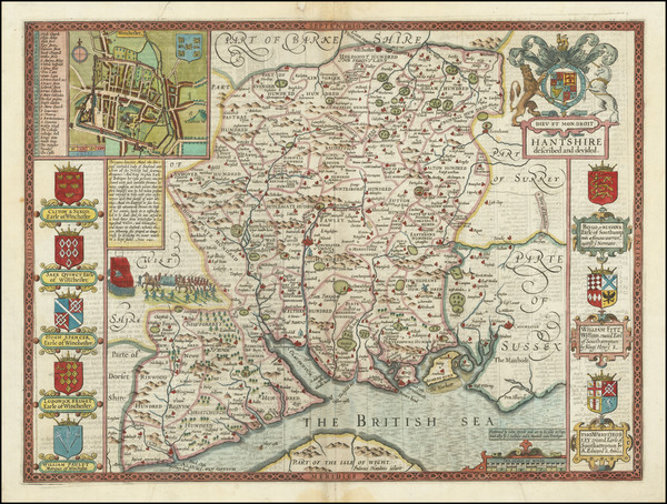 15-British Counties Map By John Speed