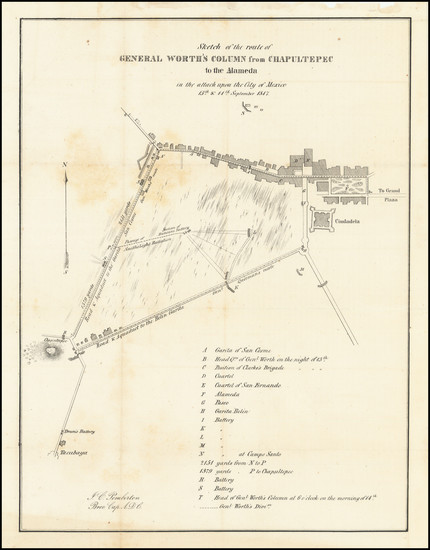 94-Mexico Map By War Department