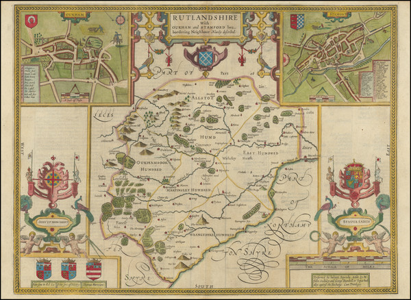 38-British Counties Map By John Speed