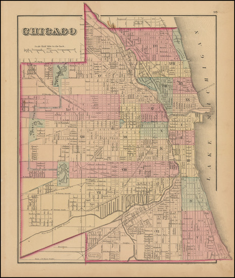 21-Illinois and Chicago Map By O.W. Gray