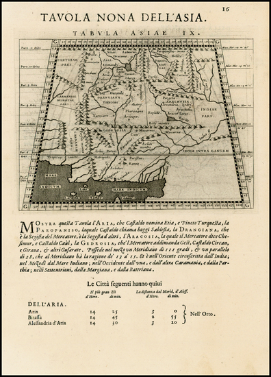 1-India and Central Asia & Caucasus Map By Giovanni Antonio Magini