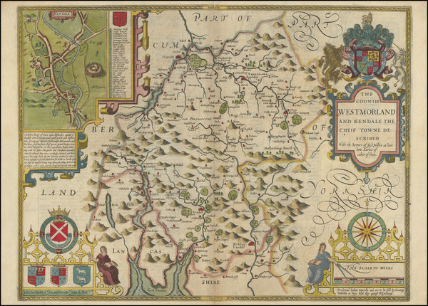 100-British Counties Map By John Speed