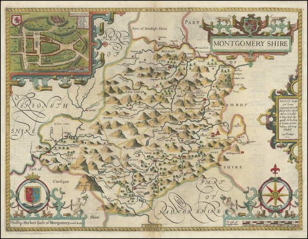 32-British Counties Map By John Speed