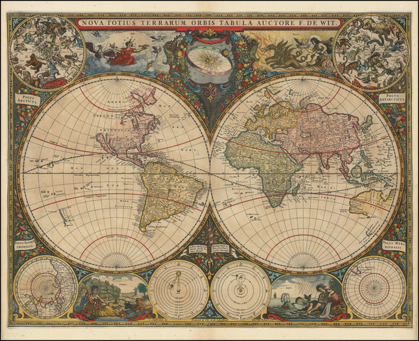 91-World Map By Frederick De Wit