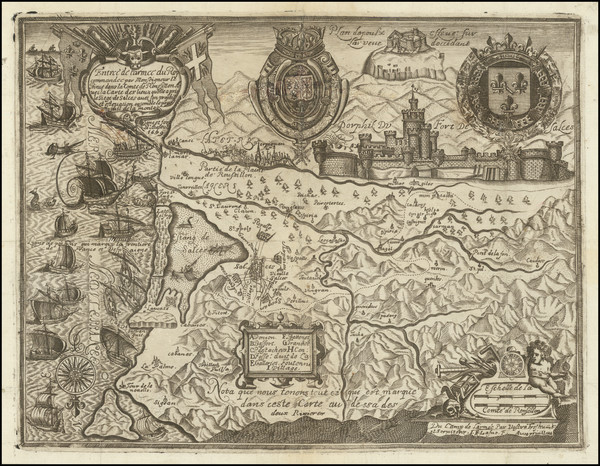 2-Spain and Sud et Alpes Française Map By Jean-Etienne Lasne