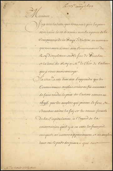 16-Canada Map By Louis II Phélypeaux  Comte de Pontchartrain