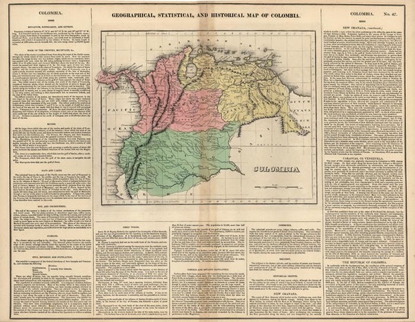 47-South America Map By Henry Charles Carey  &  Isaac Lea