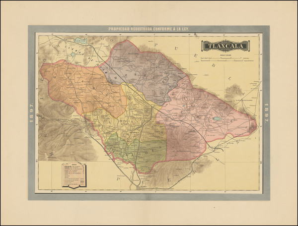 56-Mexico Map By Antonio Garcia y Cubas