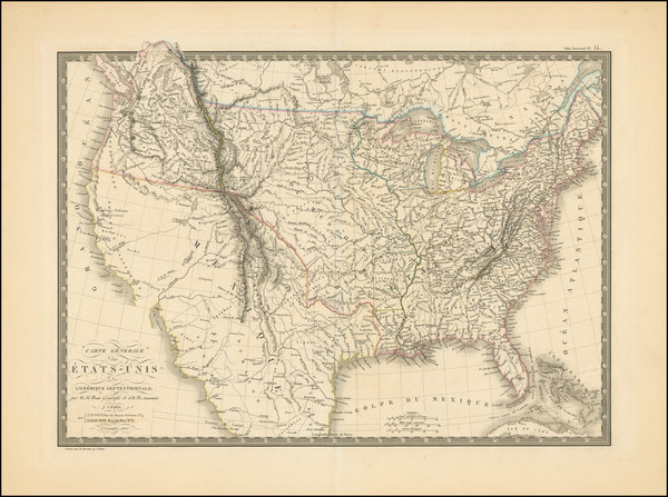 63-United States Map By Adrien-Hubert Brué