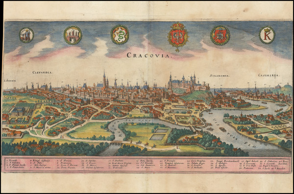 38-Poland Map By Matthaus Merian