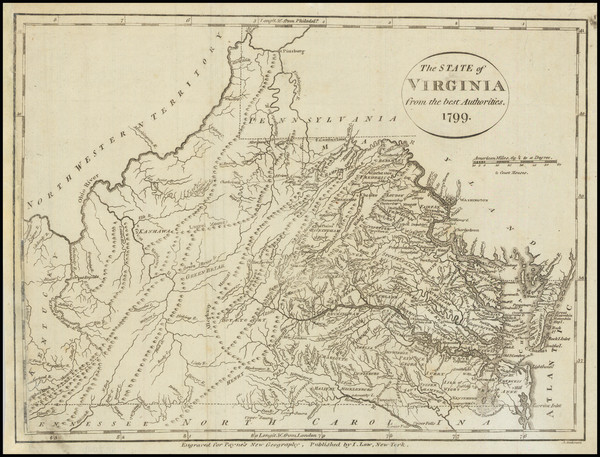 83-Virginia Map By Alexander Anderson