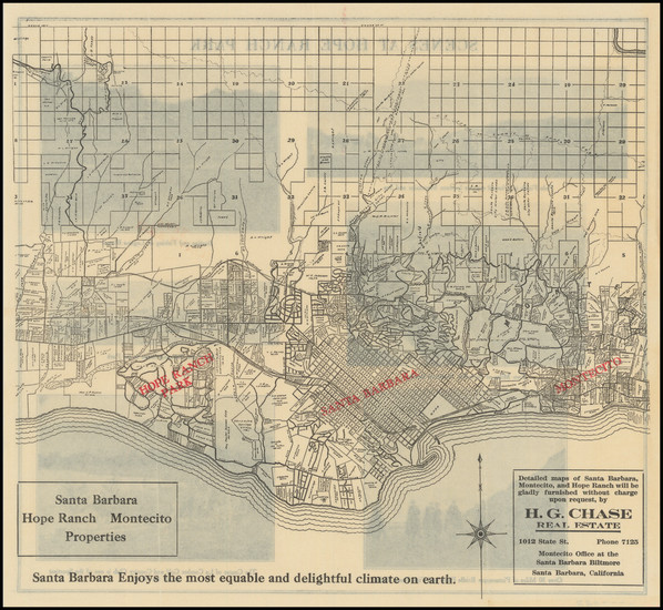 34-Other California Cities Map By H. G. Chase