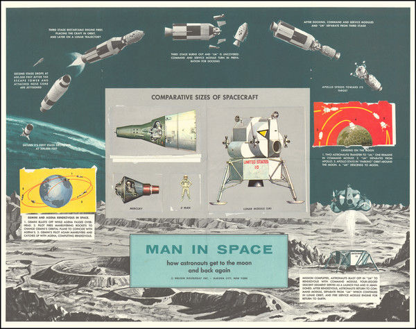 7-Space Exploration Map By Nelson Doubleday Inc.