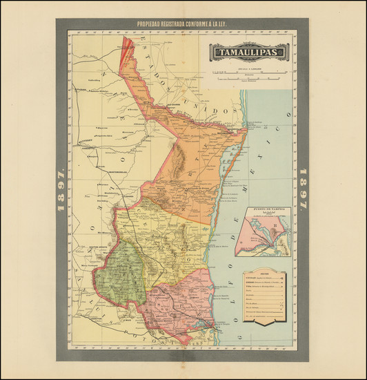 1-Mexico Map By Antonio Garcia y Cubas