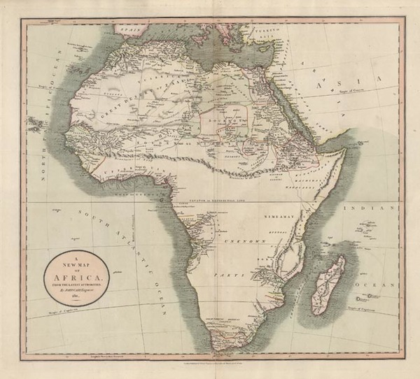 39-Africa and Africa Map By John Cary