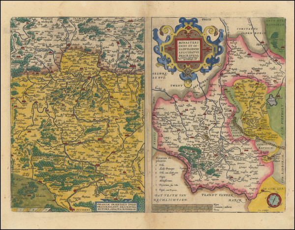 18-Mitteldeutschland Map By Abraham Ortelius