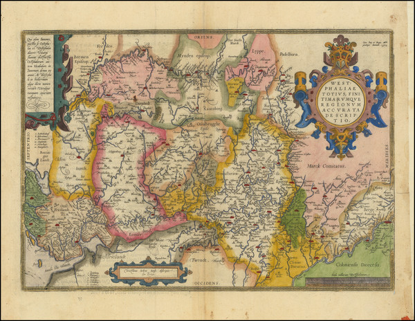 58-Norddeutschland and Mitteldeutschland Map By Abraham Ortelius