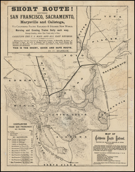 70-California and San Francisco & Bay Area Map By Britton & Rey