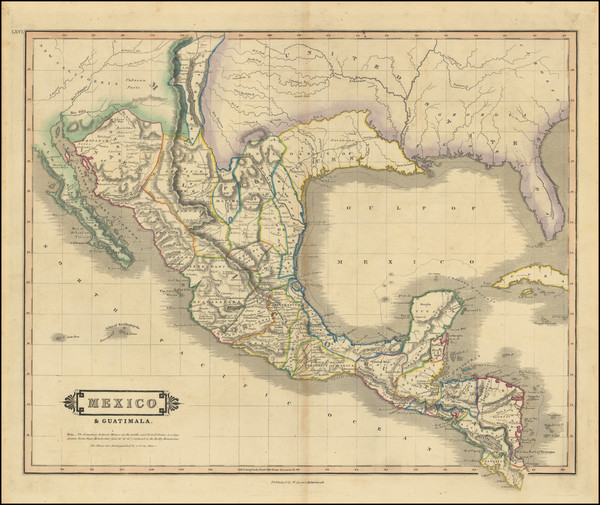 2-Texas, Southwest, Arizona, New Mexico, Mexico and California Map By William Home Lizars