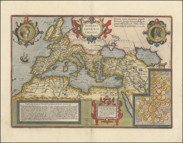 89-Italy, Mediterranean and Turkey & Asia Minor Map By Abraham Ortelius