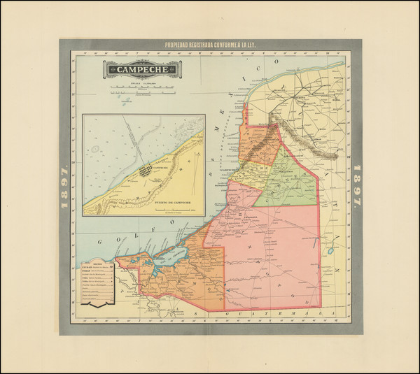 29-Mexico Map By Antonio Garcia y Cubas