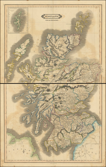 48-Scotland Map By Daniel Lizars