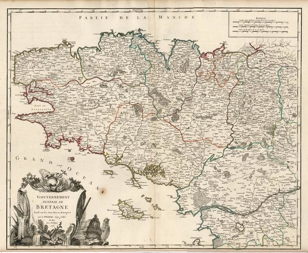 93-Europe and France Map By Didier Robert de Vaugondy